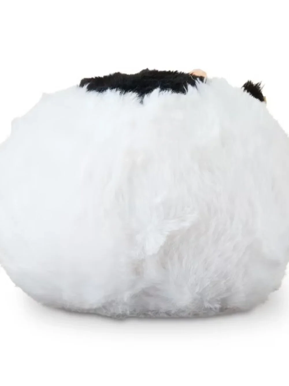 Vibrant Life Easter Round Plush Cow Dog Toy, Black and White Ball Squeaky, NWT